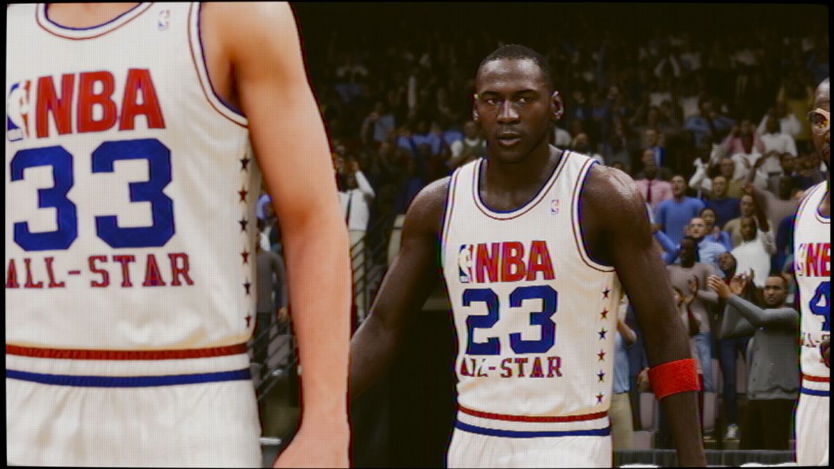 迈克尔·乔丹 1985 年至 1990 年身着 NBA 全明星队服